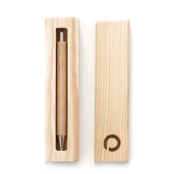 Drewniany długopis Plank J w kolorze Jesion