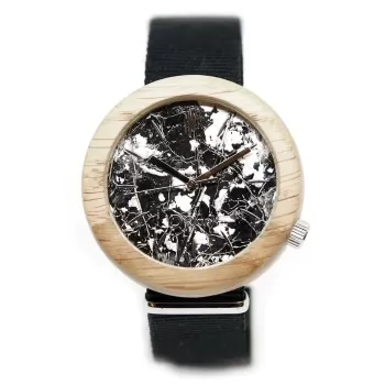Zegarek drewniany Plank Chaos inspirowany twórczością Kai Kowalewskiej