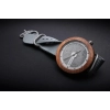 Zegarek drewniany Plank Eridanus to połączenie betonu, drewna i srebrnego paska ZULU